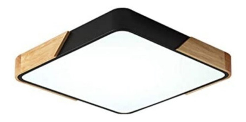 Plafon Led De Techo Cuadrado - Moro - 50cm - Negro