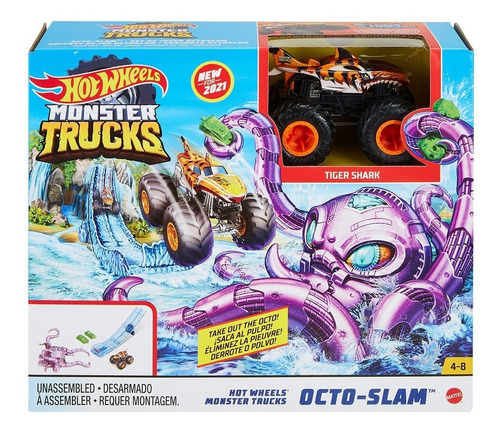 Hot Wheels Pista Monster Trucks Octo-slam Gyl11 Mattel