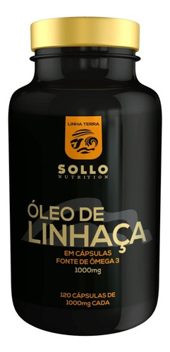 Óleo De Linhaça 1000mg -120 Cápsulas Sabor Sem sabor