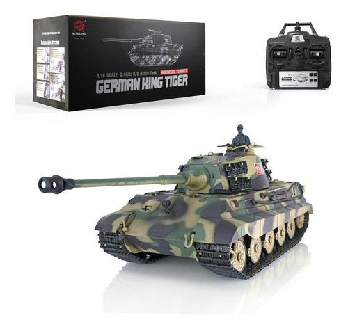 Tanque Alemán King Tiger Rtr Rc 1/16 Tk7.0 Henglong Toys 3 [