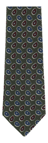 Corbata Scappino Manzoni De Paisleys En Lana Hombre 459 Color OLIVO SECO