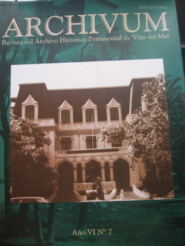 Archivum Revista Histórico Patrimonial Viña Del Mar