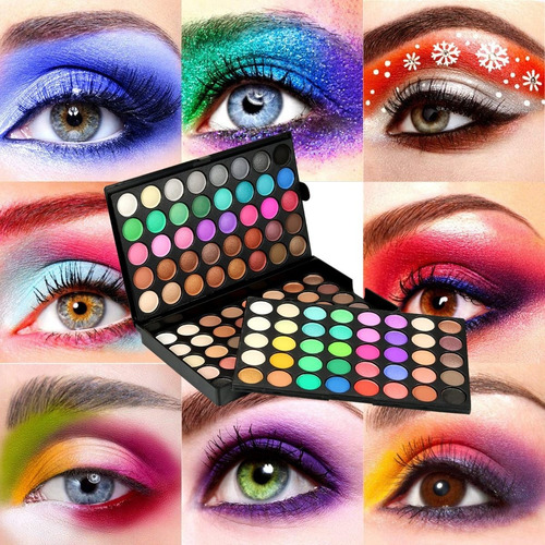 Imagen 4 de 8 de Juego De Paleta De Sombras De Ojos De 120 Colores