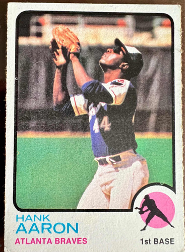 Hank Aaron Barajita 1973 Topps #100