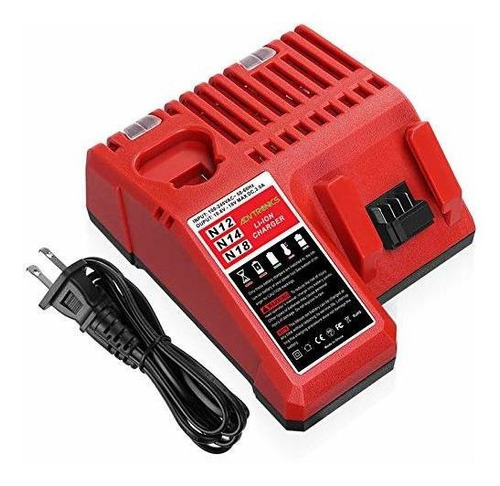 Cargador De Repuesto Rapido M12 Y M18 Para Milwaukee 48-59-1