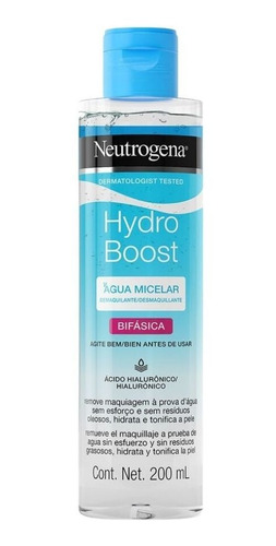 Neutrogena Hydro Boost Agua Micelar Bifasica 200 Ml