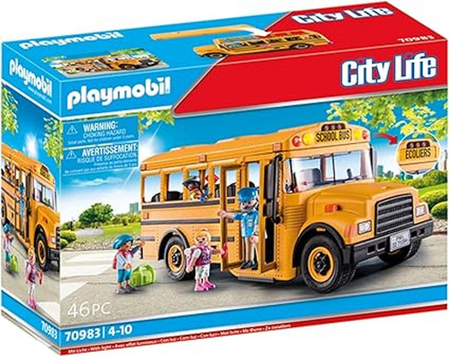 Playmobil Autobús Escolar Con Accesorios Y 4 Figuras