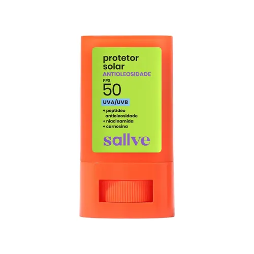 Protetor Solar Bastão Antioleosidade FPS50 Sallve 15g
