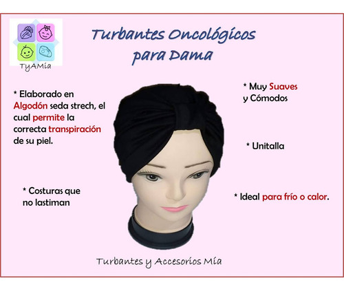 6 Turbantes Gorro Niña Y Mujer, Algodón Oncológicos Alopecia Color 6 De Temporada (prim-verano)