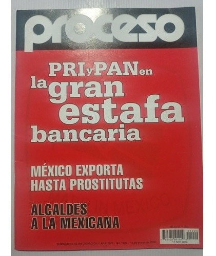 Revista Proceso La Gran Estafa Bancaria Año 2000 Fobaproa