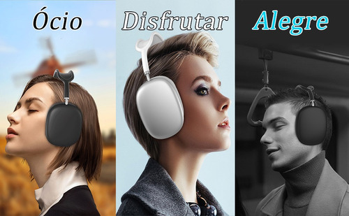 Audifonos Diadema Inalambricos Bluetooth Con Micrófono Rosa