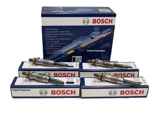 Kit 4 Bujias Bosch Calentadora Para  Vw  Caddy 1.9 Diesel