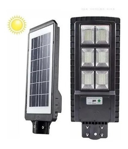 Foco Led Solar 200w + Soporte De Instalación + Control Remot