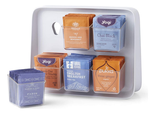 Organizador De Té Teastand, 120 Bolsas, Transparente