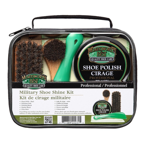 Moneysworth & Best Military Shoe Shine Kit - Juego De 5 Piez