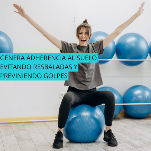 Pelota Yoga Esferodinamia 65 Pilates Fitness Con Inflador Celeste