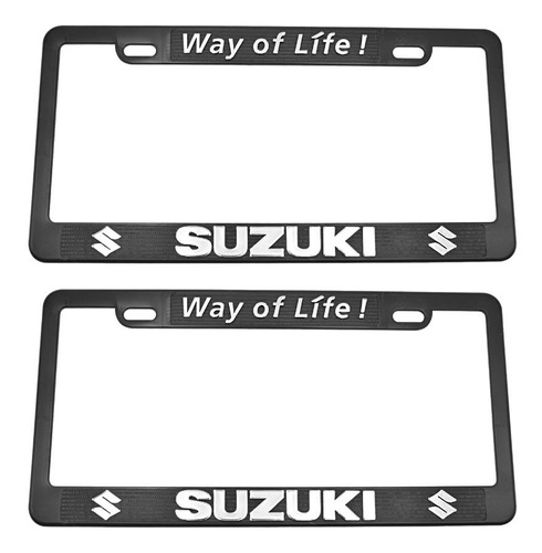 Juego Marco Porta Placas Suzuki