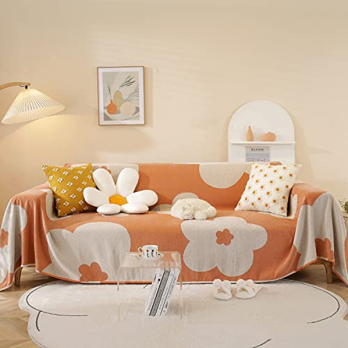 Fundas Para Muebles Con Diseño De Flores De Color Naranja Pa