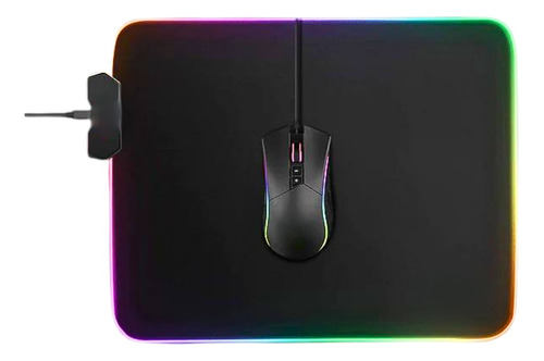 Mouse Pad Con Luces Led Rgb Mayor Sensibilidad