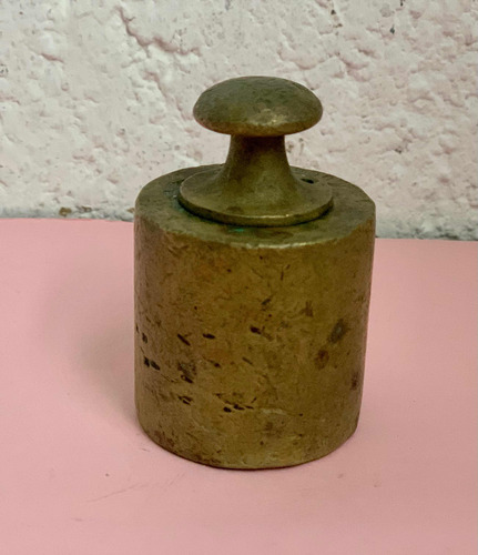 Antigua Pesa De Bronce Para Balanza (Usado)