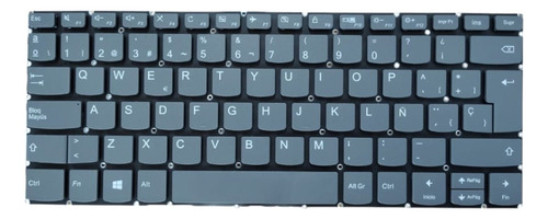 Teclado Para Lenovo 330-14isk 330-14ast 330-14ig Tecla Supr Gris Oscuro Español
