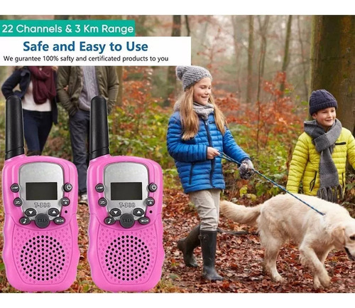 P Set De 2 Radios Walkie Talkie Para Niños Con Un Alcance