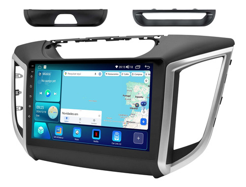 Multimidia Hyundai Creta Android 14 4gb Octacore 9p Voz 4g