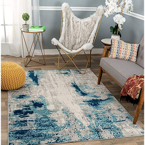 Rugshop Sky Collection Whimsical Abstract Area Rug 5' X 7' B