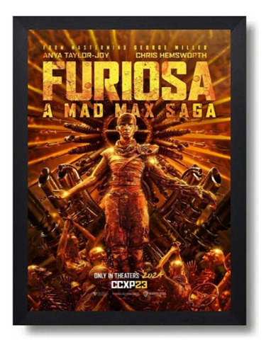 Cuadro Furiosa A Mad Max Saga Marco Con Vidrio 35x50