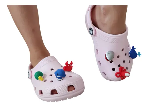 Kit 6 Pins 3d Tema Praia Para Sandália Babuche Crocs Jibbitz