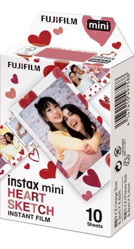 Fujifilm Cartucho Instax Heart Sketch Corazones (10 Hojas)