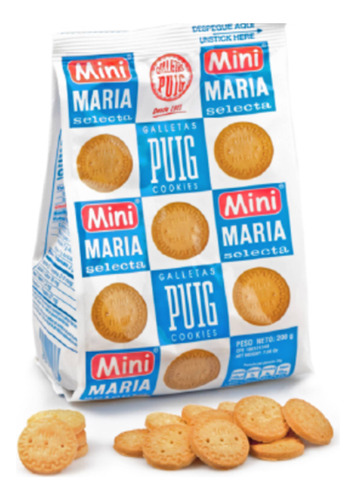 Galletas Mini María Puig 200gr Pack 2und