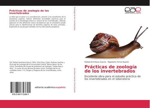 Libro: Prácticas De Zoología De Los Invertebrados: Excelente