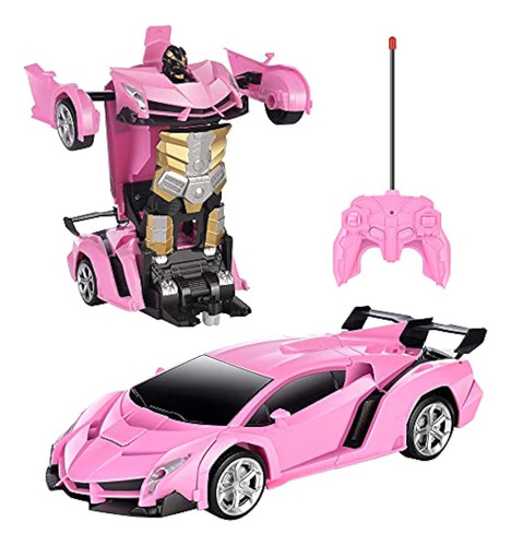 Joyofun Coche De Control Remoto, 1:18 Scale Transform Robot 