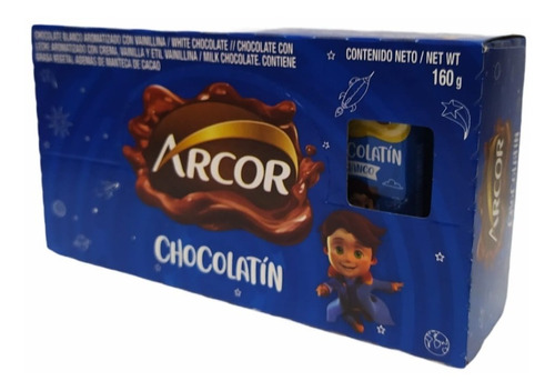 Chocolatines Arcor Chocolate Blanco 8g X 20 U.