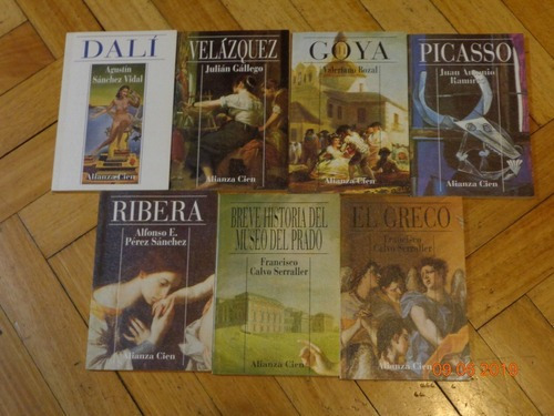 Lote De 7 Libritos De Pintura Alianza 100. Goya,dali, P&-.