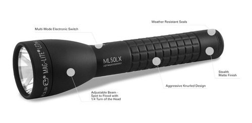 Imagen 2 de 9 de Linterna Maglite Ml50lx 2 Celdas 300mts 490 Lumens