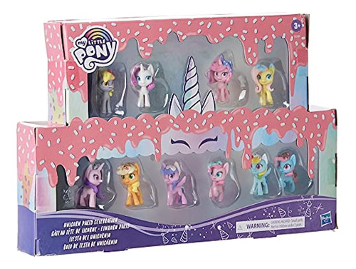 Paquete De 10 Minifiguras De My Little Pony Unicorn Party Ce