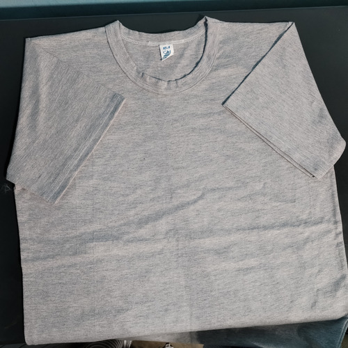 Playera Manga Corta Talla G Tela Shifon 100% Algodón Colon N