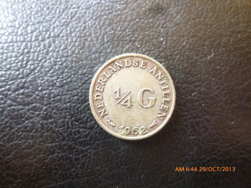 Moneda Antillas Holandesas 1/4 Gulden 1962 0.640 (x20