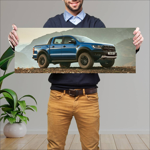 Cuadro 30x80cm Auto 2018 Ford Ranger Raptor Doub 274