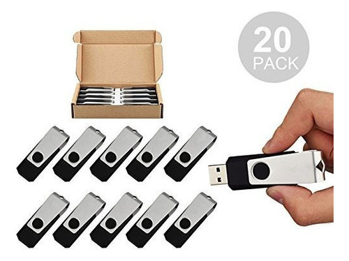 Topsell 20pcs 4gb A Granel Usb 20 Unidades Flash Giratorio M