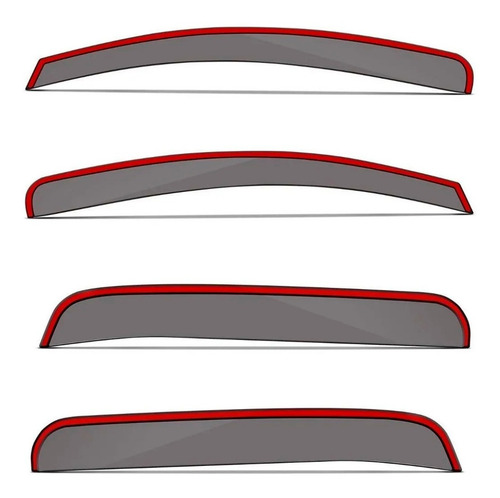 Kit Calha Defletor De Chuva Gm Onix Plus 2019 2020 2021 4p