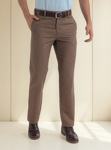 Yale Pantalón Casual Nanotex 01 0771 0726 76 Tabaco Classic