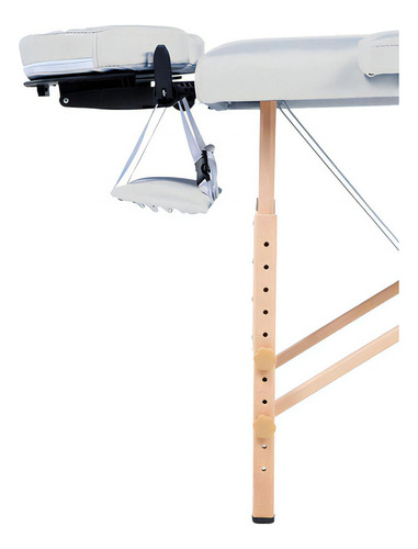 Cama Para Masaje Plegable Portatil De Madera Y Vinil Color Blanco Cama De Masaje Profesional Altura Ajustable Con Bolsa De Transporte Fisioterapia Tatatuajes Tratamientos De Belleza