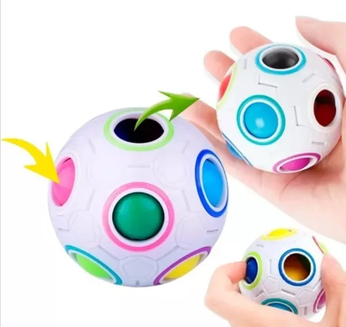 Cubo Mágico Esfera Bola Fidget Toys Puzzle Rainbow Ball Moyu Quebra Cabeça  Bola Arco Iris Mágico Anti Estresse - DengoToys - Brinquedos e Muito Mais!