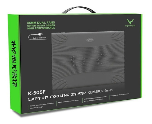 Imagen 2 de 2 de Base Cooler Para Notebook Con 2 Ventiladores