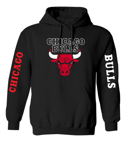 Sudadera Modelo Chicago Bulls Estampado En Vinil