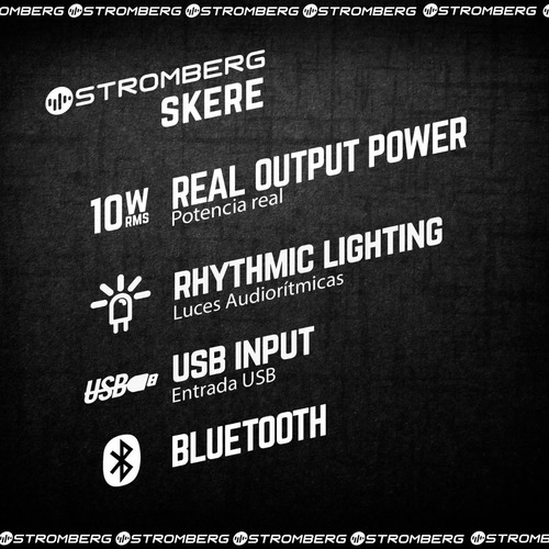 Parlante Portátil Stromberg Skere Bluetooth Recargable