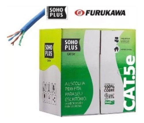Cable Utp Furukawa Soho 305m Cat 5e Interior 100% Cobre